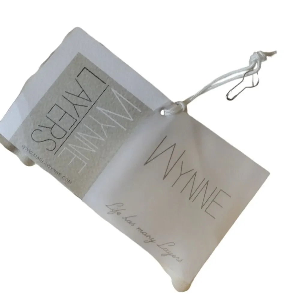 Wynne Layers Ivory Stretch Plus Size 2X Wide Leg Gathered Hemline - Picture 4 of 4